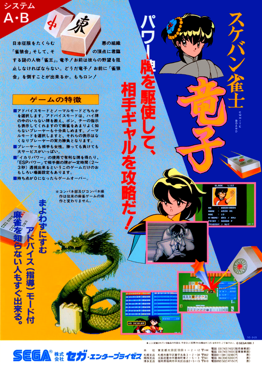 Sukeban Jansi Ryuko (set 1, System 16A, FD1089B 317-5021) Game Cover